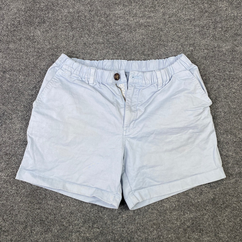 Chubbies Boomshakalakas Mens Light Blue 5.5 Inseam Elastic Waist Shorts Medium